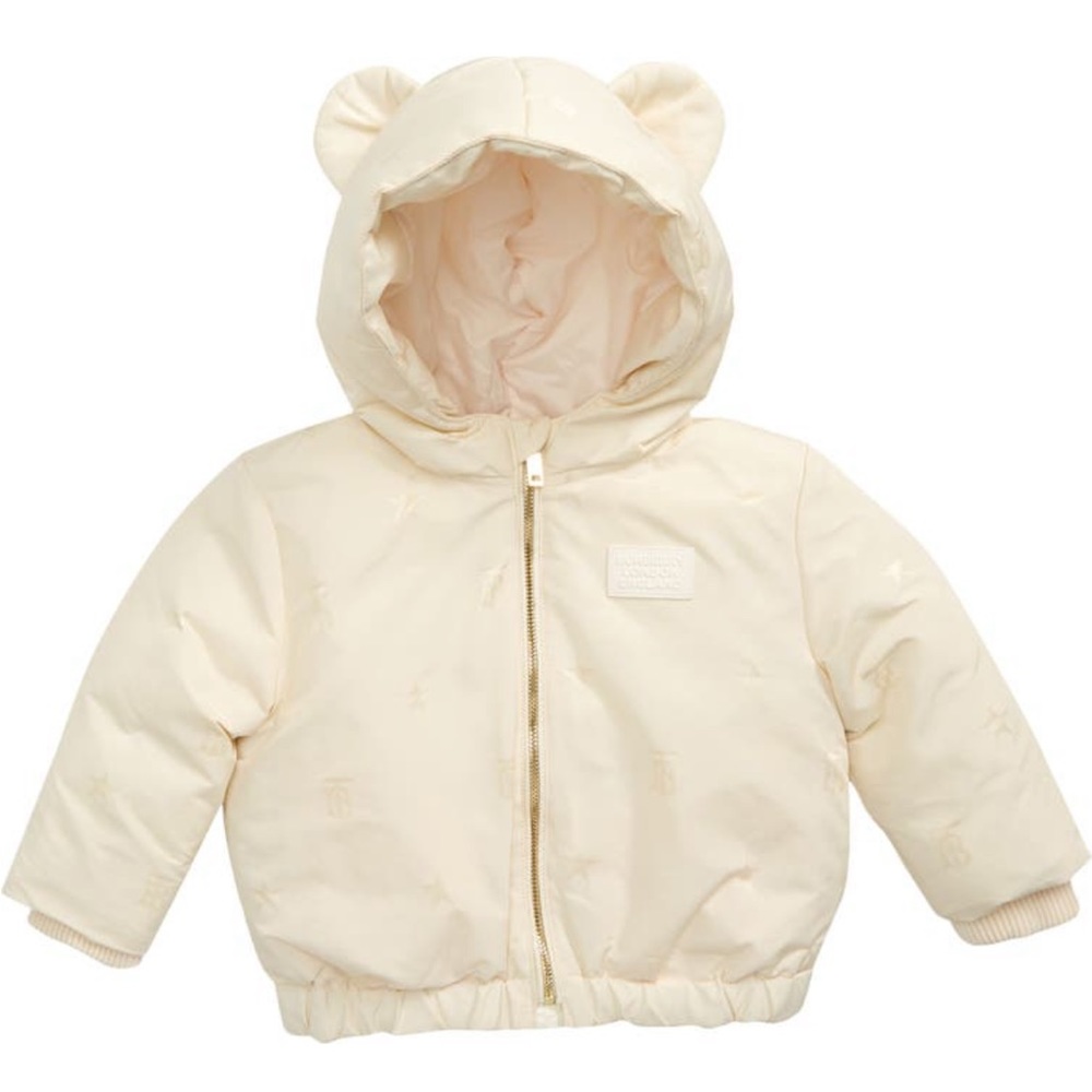 Burberry baby / kid animal ear hooded down jacket